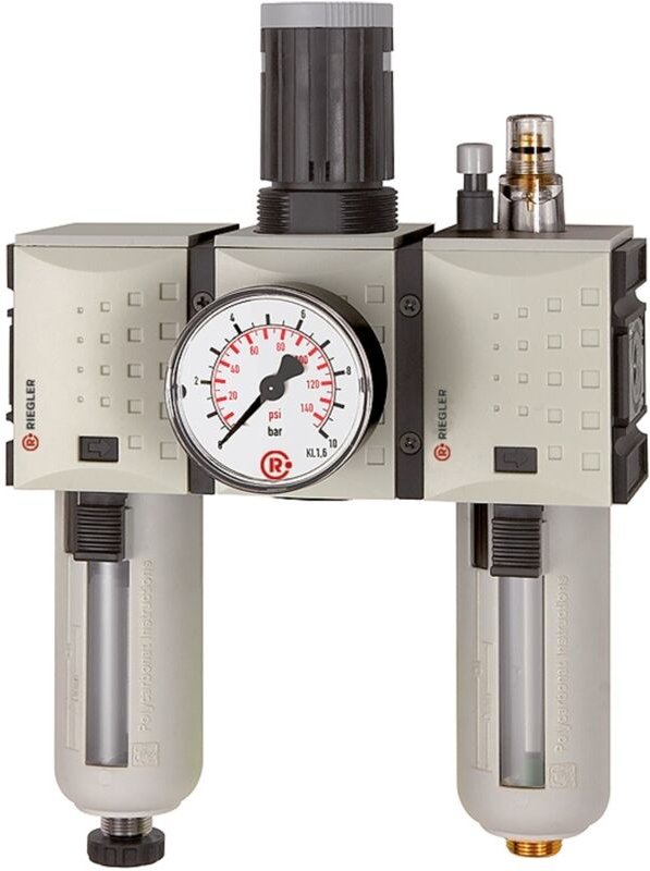 Wartungseinheit 3-tlg. »futura«, pc, bg 4, g 3/4, 0,5-16 bar, ha - Riegler