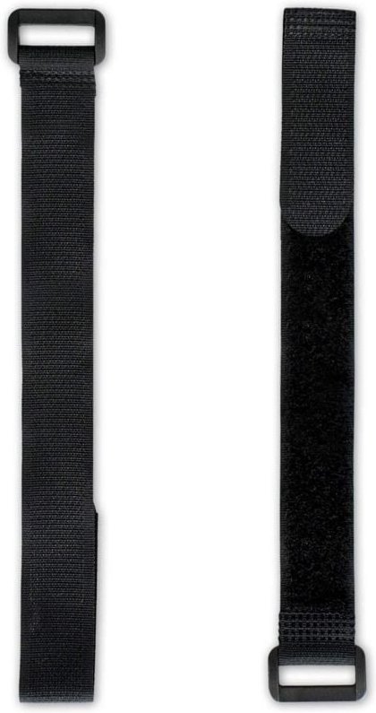 5x Vlies- und Klettband 50cm, schwarz, 20mm breit, Klettband, wiederverwendbarer Nylon-Kabelbinder