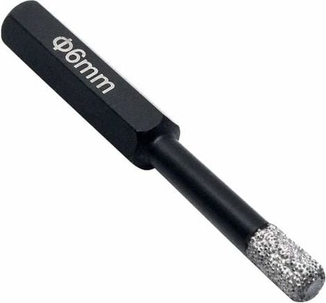 Thumbnail - 6 mm Diamant-Lochsäge mit Wachs – für Porzellan, Glas, Keramik