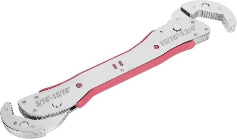 Cle a Molette, Clé Universelle Auto-réglable à Deux Têtes Clé Universelle Multifonctions 9-45mm pour Machines Industriel...