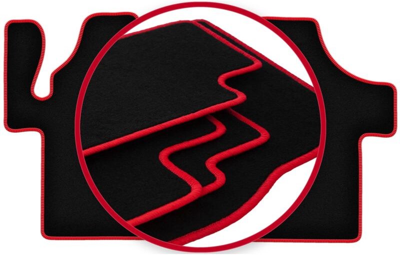 CARLUX-RED Autofußmatten für: Mercedes Viano W639 Kastenwagen (2003-2014)