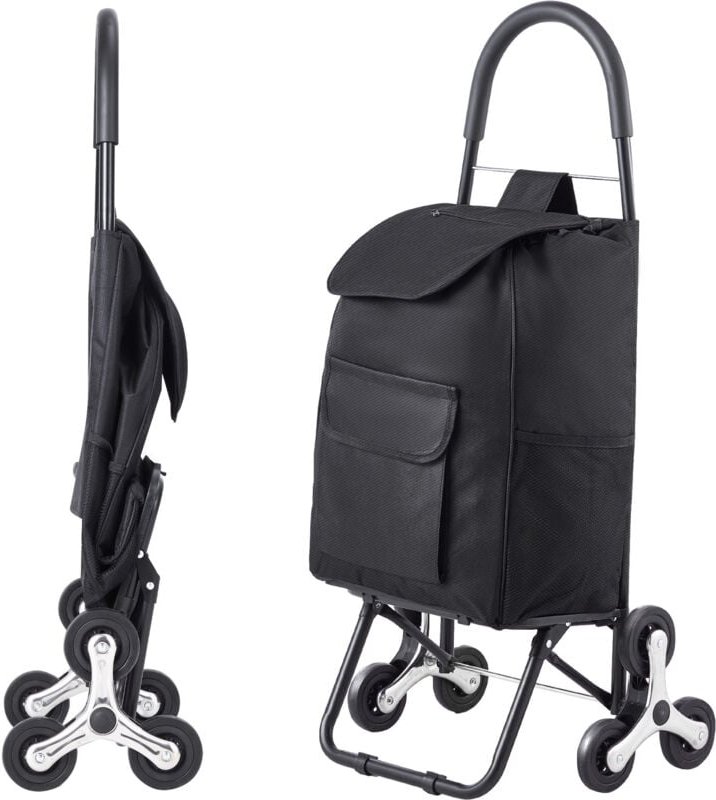 Thumbnail - Mophorn - Treppensteiger-Trolley, 36 l zusammenklappbarer Einkaufswagen. Ein praktischer Wagen mit 6 Rädern und einer Ox...