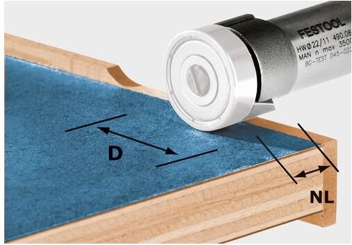 Bündigfräser hw D22/8-OFK 490085 - Festool