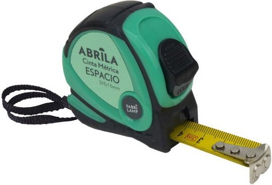 3mx16mm Raummaßband schwarz/grün 3mx16mm Clip, magnetischer Hakengriff, verriegelbar und ergonomisch