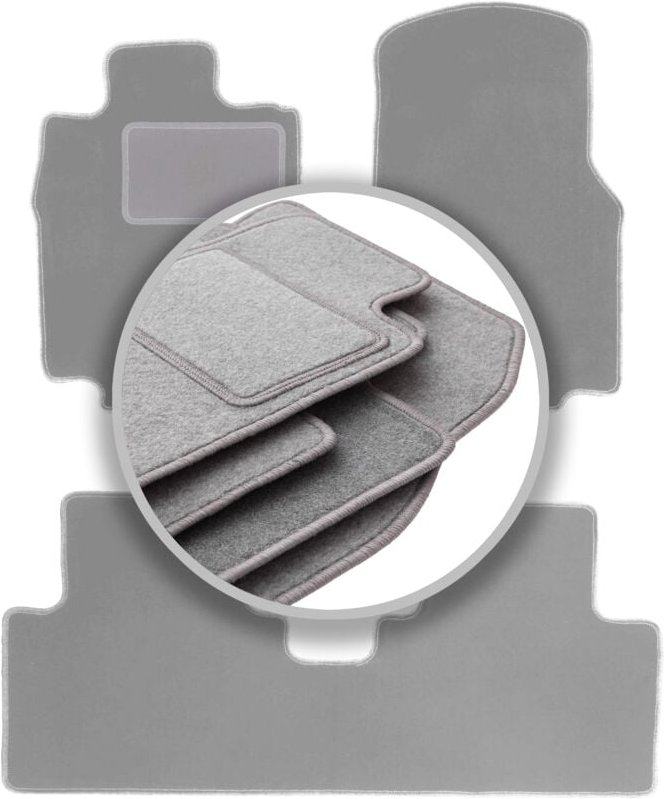 Graue Autofußmatten für: Mercedes A W168 Fließheck (1997-2005)