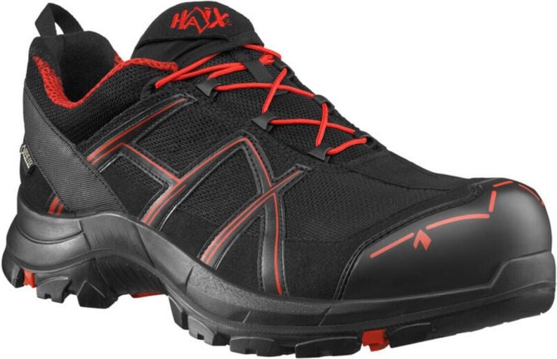 HAIX Schuh BLACK EAGLE 40.1, LOW, S3, schwarz-rot, Gr. 8 (42)