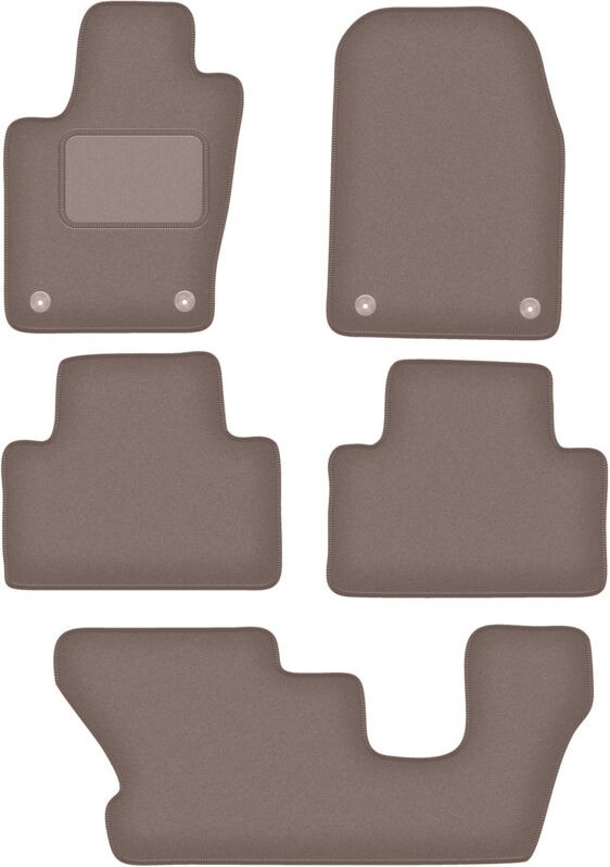 Beige Velours-Fußmatten für: Dodge Durango III 7-Sitzer (2010-2020)