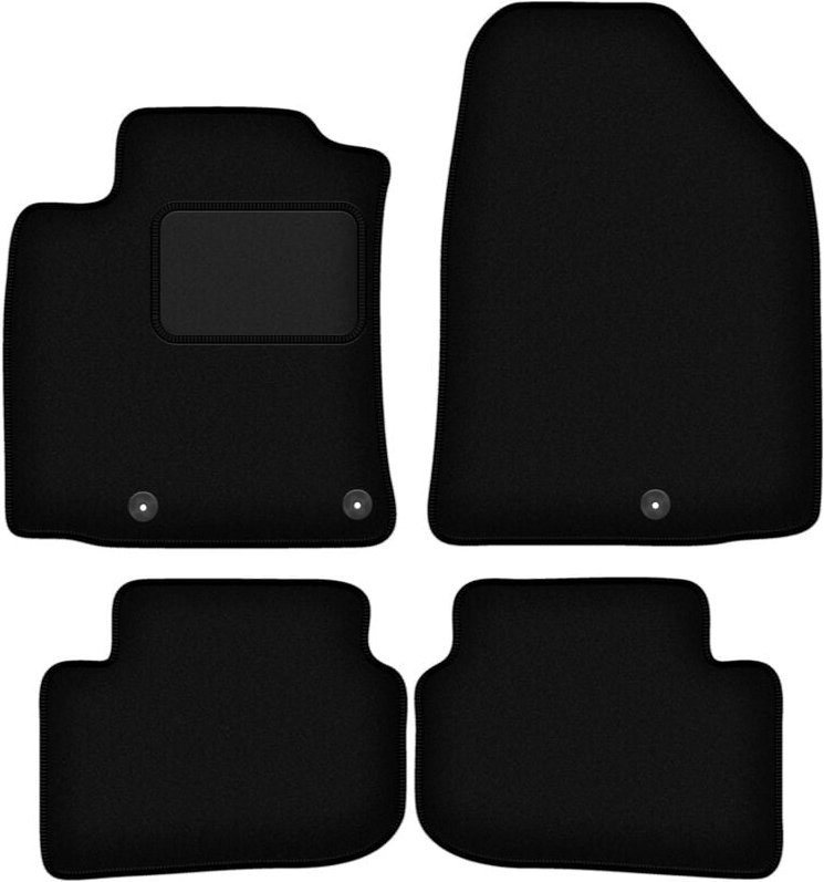 Schwarze Velours-Fußmatten für: Hyundai Ioniq Electric Crossover (2016-)