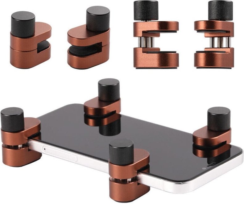 Set mit 4 Schraubstöcken / Klemmen für die LCD-Montage TE-798