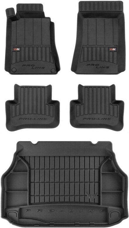 SET 3D Gummimatten Mercedes C W203 Coupe 2000-2007