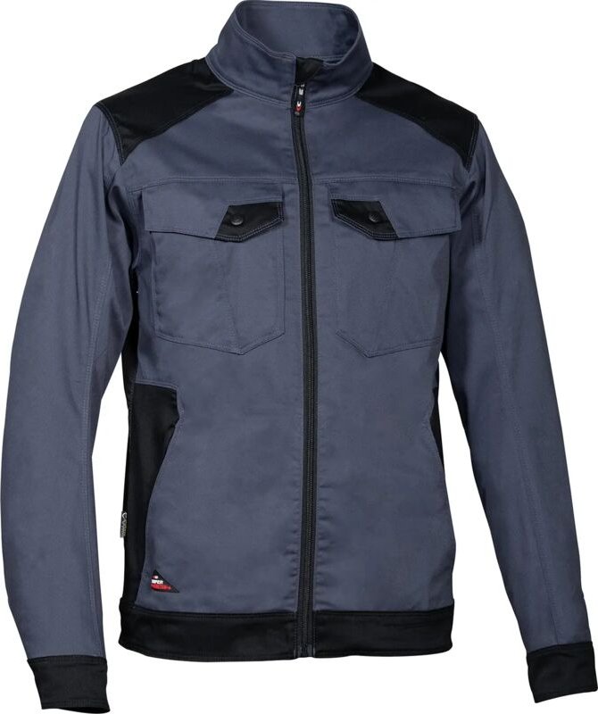 Arbeitsjacke mit Reißverschluss BLORA - Grau Flugzeug/Schwarz S - FR (42) - EU (44)