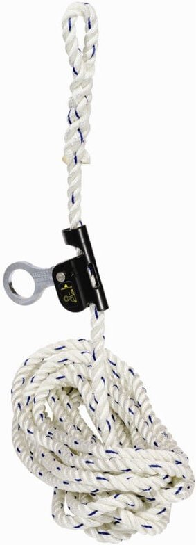 Gleitendes Auffanggerät Delta Plus Mit Sicherungshalter Aus Litzenseil - 10 M / Ø12mm - An063/10