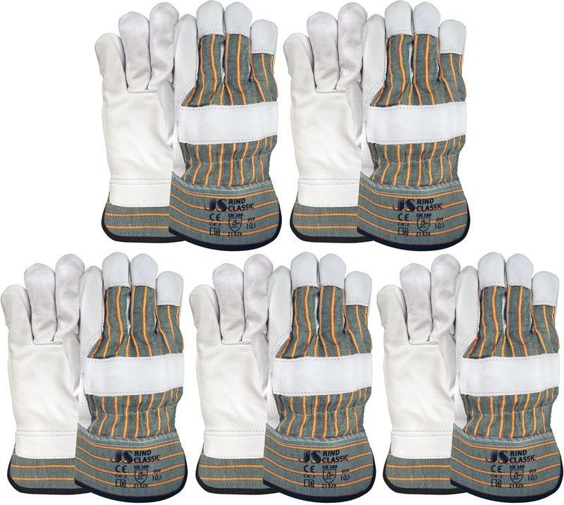 Arbeitshandschuh Staffl Leder Rind Classic Rindsvollleder Gr. 10,5 5 Paar