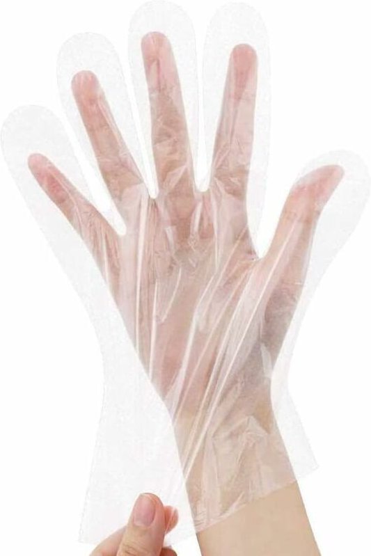 250 Stück Einweg-Plastikhandschuhe, Einweghandschuhe aus Polyethylen, große Größe – Einweghandschuhe zur Reinigung von L...