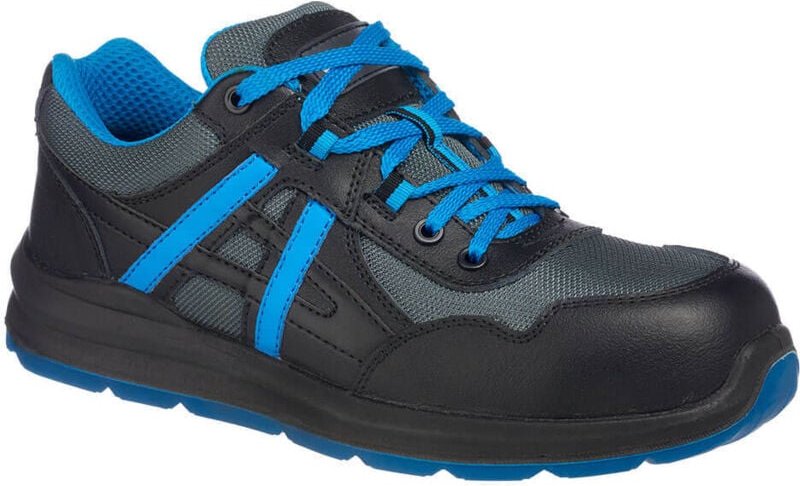 Sicherheitsschuhe niedrige Mersey Trainer S1P Schwarz/Blau 38