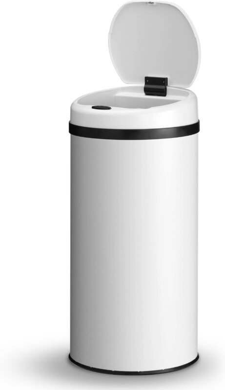 Automatik Mülleimer mit Sensor 40L - elektrischer Abfalleimer, Bewegungssensor, automatischer Deckel, wasserdicht, Klemm...