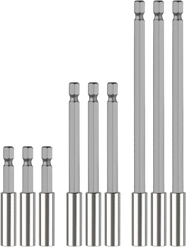 9er-Pack Schraubendreherbits, magnetisch, 1/4 Zoll, magnetische Bithalter-Verlängerung, Sechskantschaft, Schraubendreher...