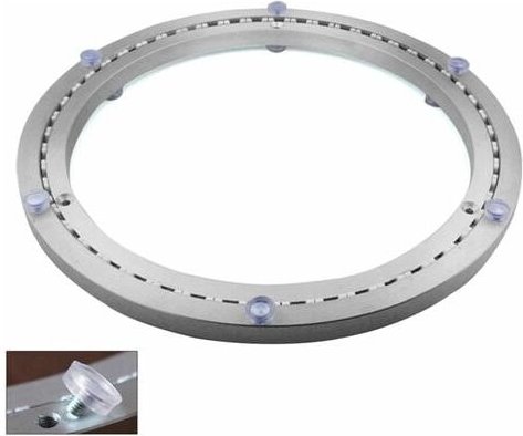 Drehtellerlager aus Metall, runder Drehfuß, 360° drehbar, einreihige Kugellager, strapazierfähig, ø45cm