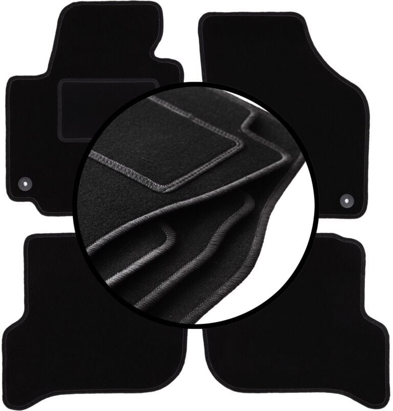 Komplettset Veloursmatten für: Volkswagen Golf Plus Minivan (2005-2014)