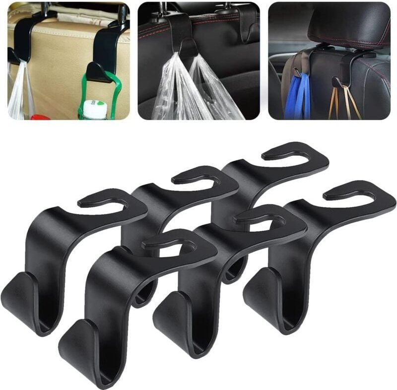 Thumbnail - Autositzhaken, Autotaschenhalter, Universal-Autositzhaken, 6-teilige Autokopfstützenhaken, Autoaufbewahrungshaken, Autot...
