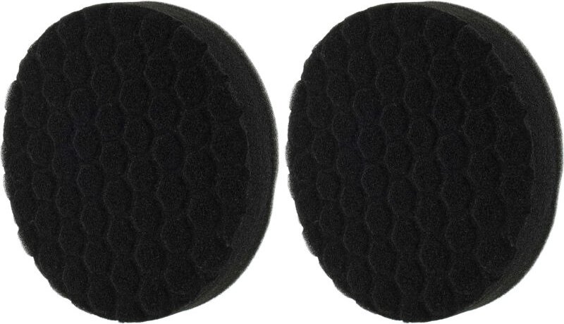 2x Universal Polierscheibe, Polierschwamm für Exzenter- & Schwingschleifer - 15 cm Arbeitsdurchmesser, 16 g, weicher Här...