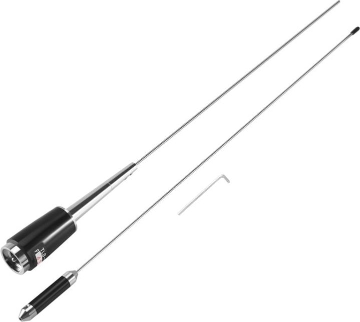 Thumbnail - Details der neuen silbernen uhf 400-470 MHz 200 w 5,5 dB SL-16 -259 mobile Autoradio Antenne