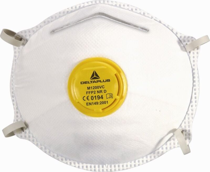 Thumbnail - Packung Mit 10 Einweg-Halbmasken Der Form Ffp2 Mit Ventil Delta Plus-M1200vc Tu