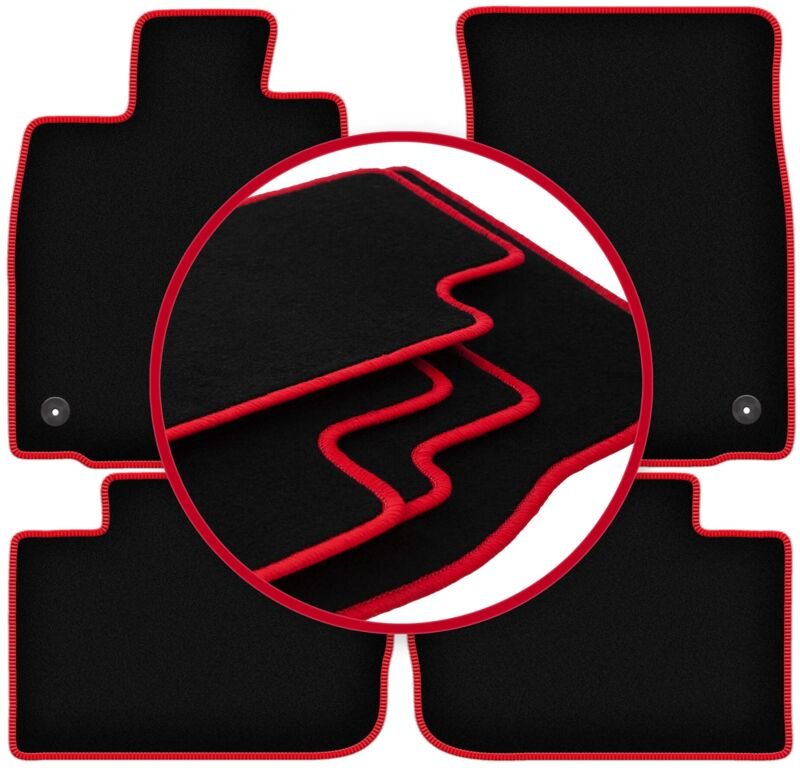 CARLUX-RED Autofußmatten für: Lexus IS III Limousine (2013-)