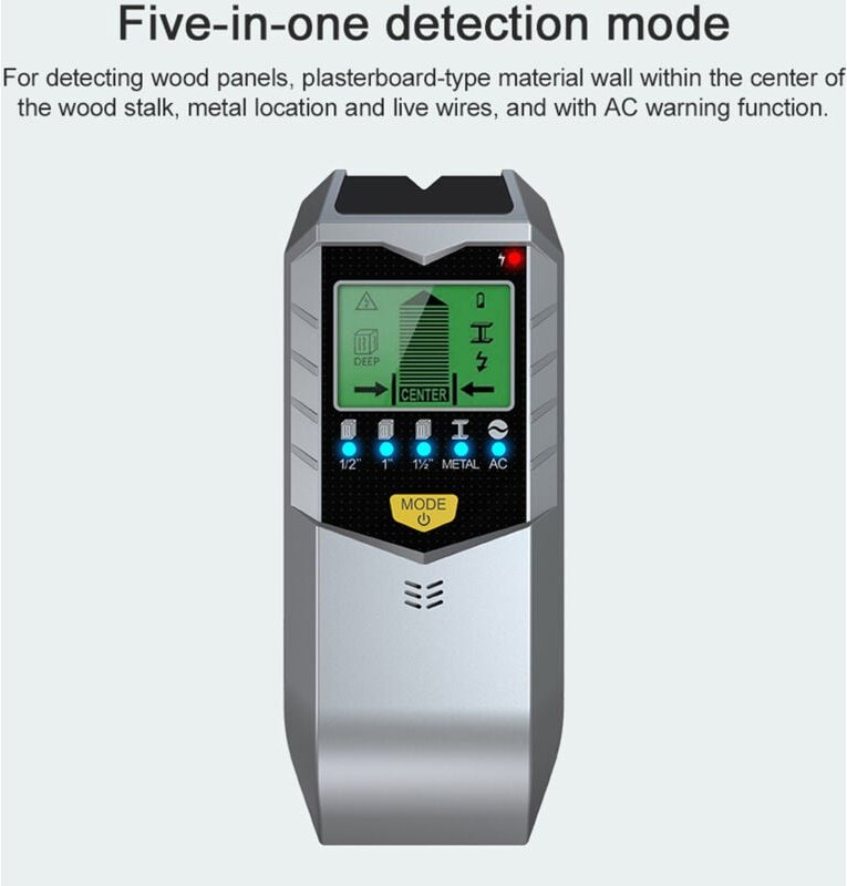 Eosnow - lcd Hintergrundbeleuchtung Display digitaler Wandmetalldetektor Handheld Multifunktional Holz Finder Scanner