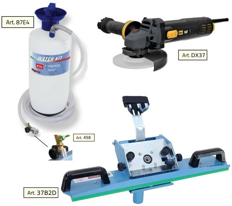 Sigma - Fliesenschneider j-pro + waterkit 87E4+458 + Schleifer cat DX37
