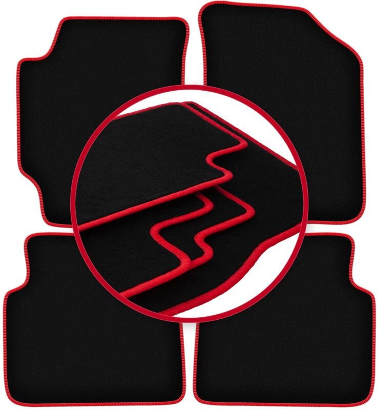 CARLUX-RED Autofußmatten für: Hyundai Elantra III Limousine (2000-2006)