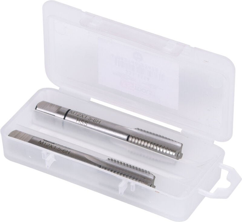 Satz Handgewindebohrer KS TOOLS HSS - MF12 x 1,5 mm - Schrupp-Finisher - 2 Stück - 331.1114