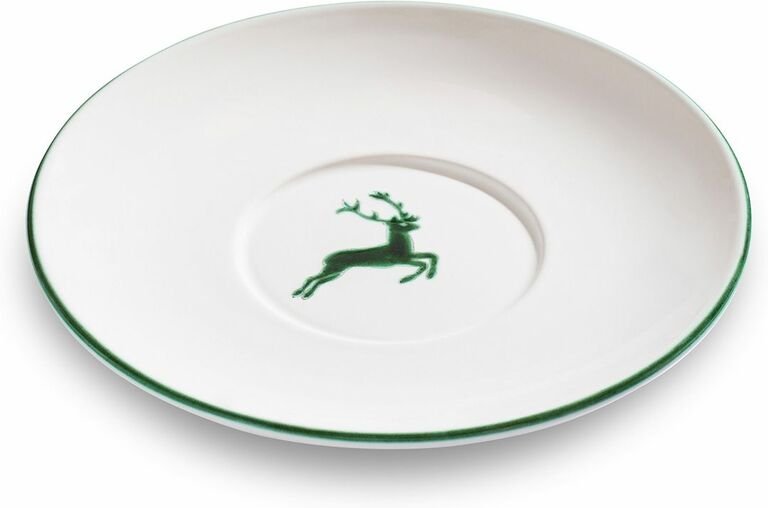 Gmundner Keramik - Grüner Hirsch, Untert. Teetasse Maxima (Ø18cm)