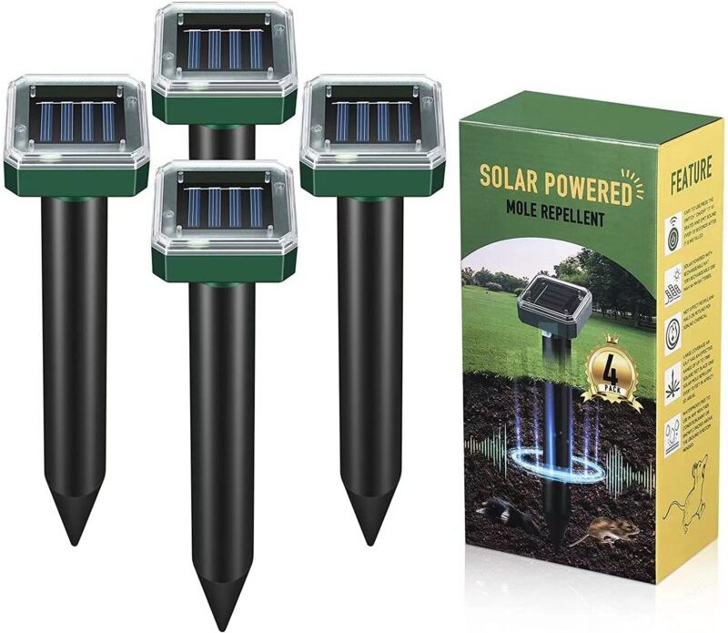 Maulwurfabwehr, Ultraschall-Maulwurfabwehr, Maulwurfabwehr, Ultraschall-Solar-Maulwurfabwehr, Solar-Maulwurfabwehr, für ...
