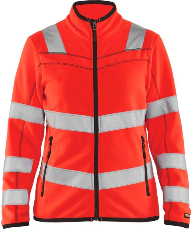 Hochsichtbare Damen-Mikropolar-Arbeitsjacke 4966 - Neonrot XS