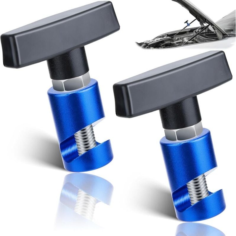 2 Stück Motorhauben-Stützstreben-Klemme, Motorhauben-Strebenklemme, Halteklammer für Autohebebühne, 0,43 Zoll Motorhaube...