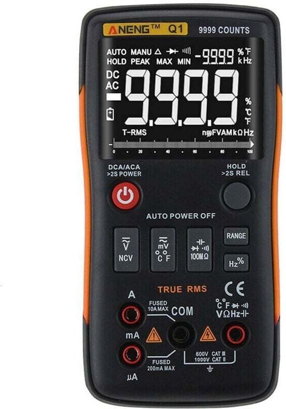 Multifunktionales Digitalmultimeter Voltmeter Amperemeter Hochpräzise Messung von AC/DC-Widerstand Kapazität Frequenz Ar...