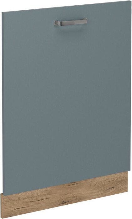 Geschirrspülblende R-Line, Blau-Grau, 60 cm ohne Arbeitsplatte Vicco