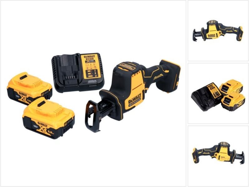Dcs 369 P2 Akku Säbelsäge Reciprosäge 18 v Brushless + 2x Akku 5,0 Ah + Ladegerät - Dewalt