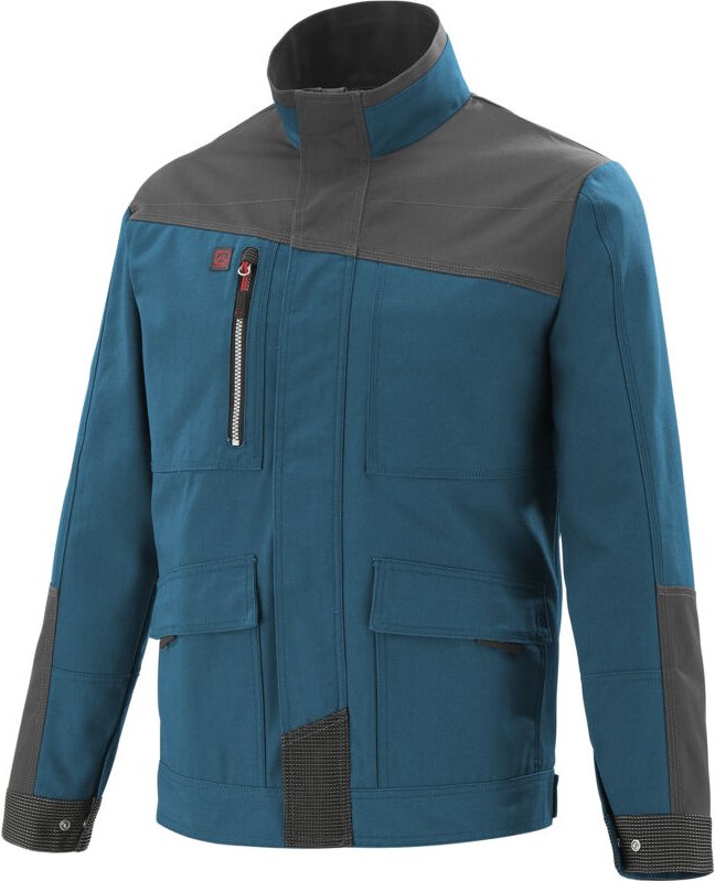 Werkzeugjacke Petroleum / Anthrazitgrau 2XL