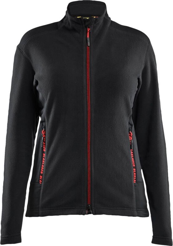 Arbeitsjacke aus Mikropolar für Damen 4766 - Schwarz/Rot XXXL