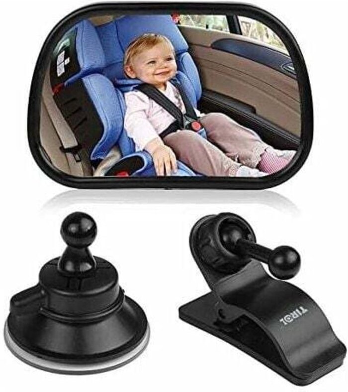Baby-Autospiegel Baby-Autospiegel für den Rücksitz, sicherer Baby-Autospiegel zur Sicht nach hinten gerichteter Babys, 2...