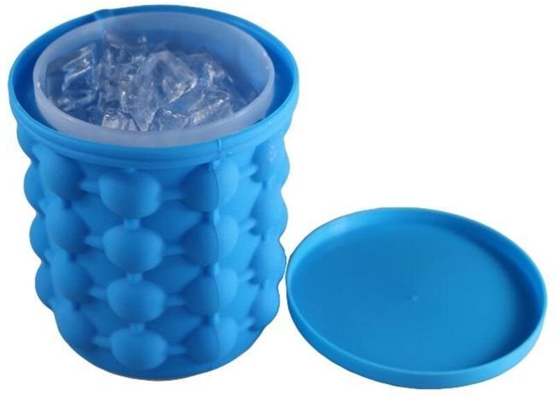 Eisbox eiskubel mit 40 wurfeln aus silikon mit luftdichtem deckel