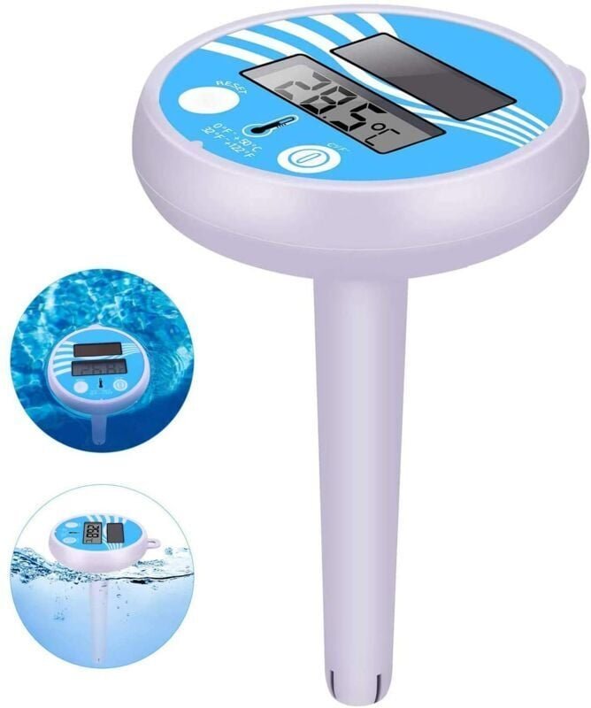 Thumbnail - Odipie - Schwimmendes Solar-Digital-Pool-Thermometer, elektronisches Schwimmbad-Thermometer, schwimmendes Solar-Thermome...