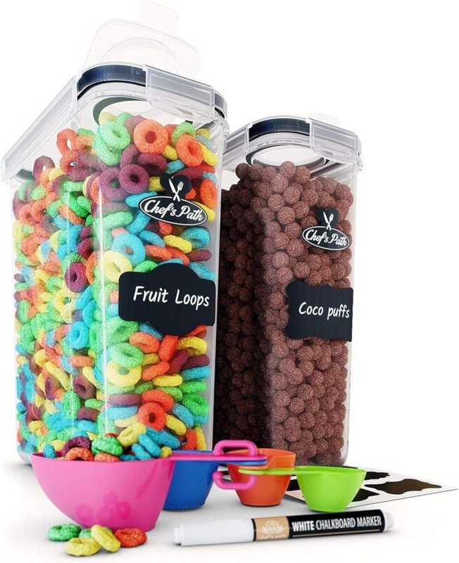 Chef's Path Luftdichte Lebensmittelbehälter 6 Liter 2 Stück