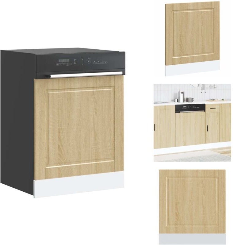 Geschirrspülerblende Porto Sonoma-Eiche 60x1,5x67 cm - Geschirrspülerblende - Geschirrspülerblenden - Geschirrspüler Fro...