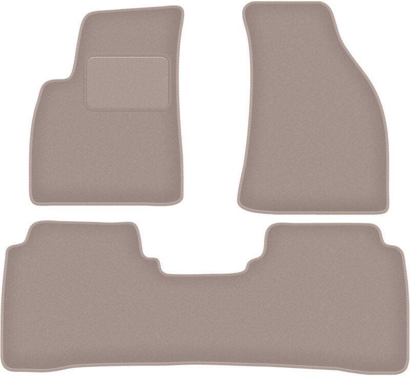 Beige Veloursmatten für: Hyundai SantaFe I SUV (2000-2006)