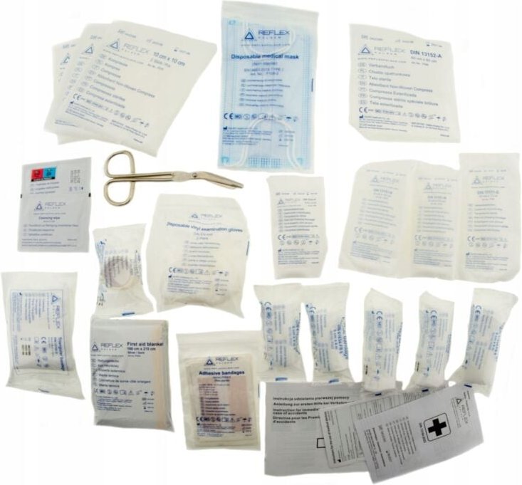 Erste-Hilfe-Kasten-Ausrüstungseinlage Din13164-2022