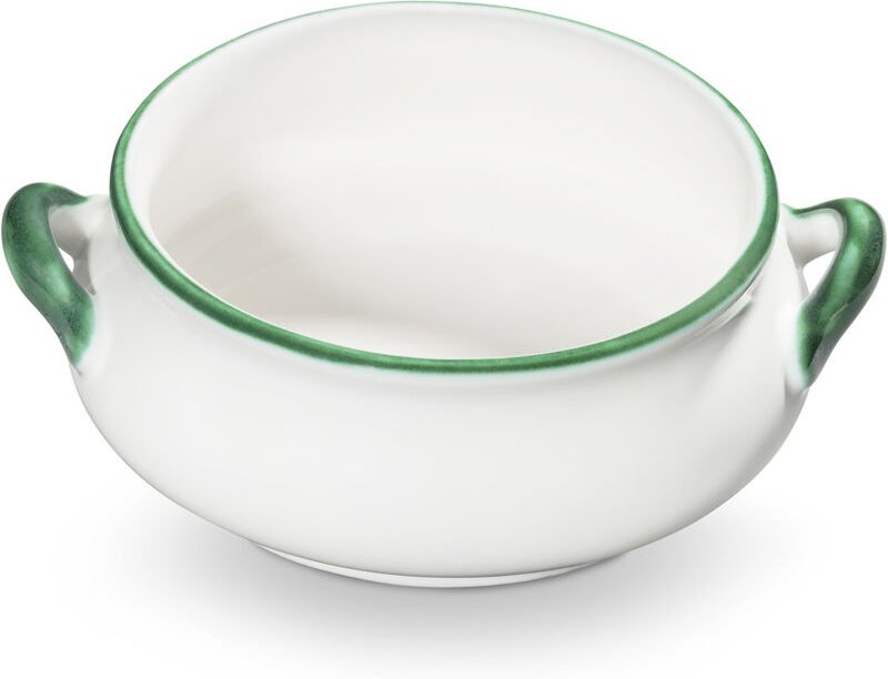 Thumbnail - Gmundner Keramik - Grüner Rand, Suppenschale 0,37 Liter