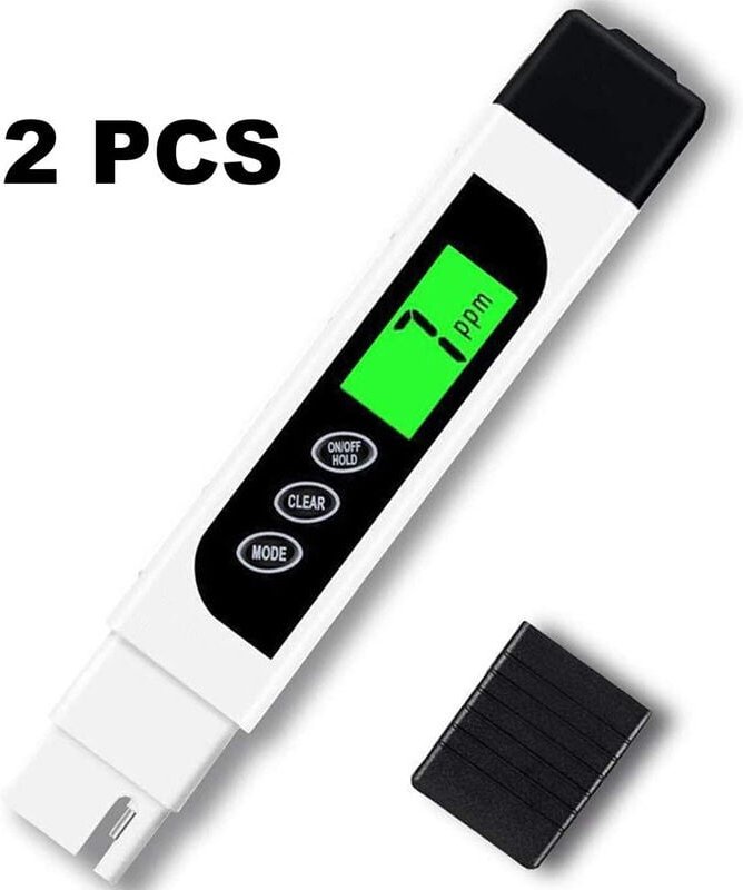 Thumbnail - 2-teiliges TDS-Messgerät, 3-in-1-TDS-, ec- und Temperaturmessgerät, Trinkwasser-PPM-Messgerät, digitale Wassertest-Kits,...